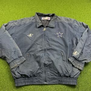 Vintage 1990s NFL Pro Line Dallas Cowboys Zip Up Track Jacket Sz XL